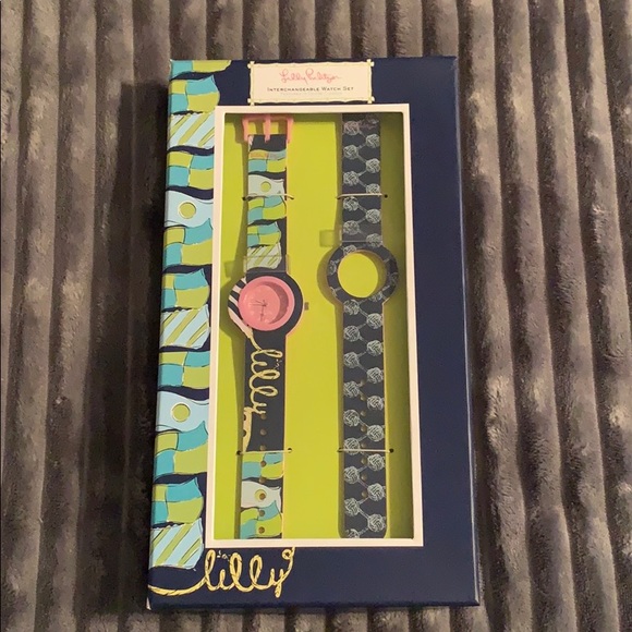 NWOT Lily Pulitzer Interchangeable Watch Set - Picture 1 of 12